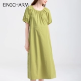 Юбка для беременных, хлопковая летняя одежда, летнее длинное платье, большой размер, по фигуре