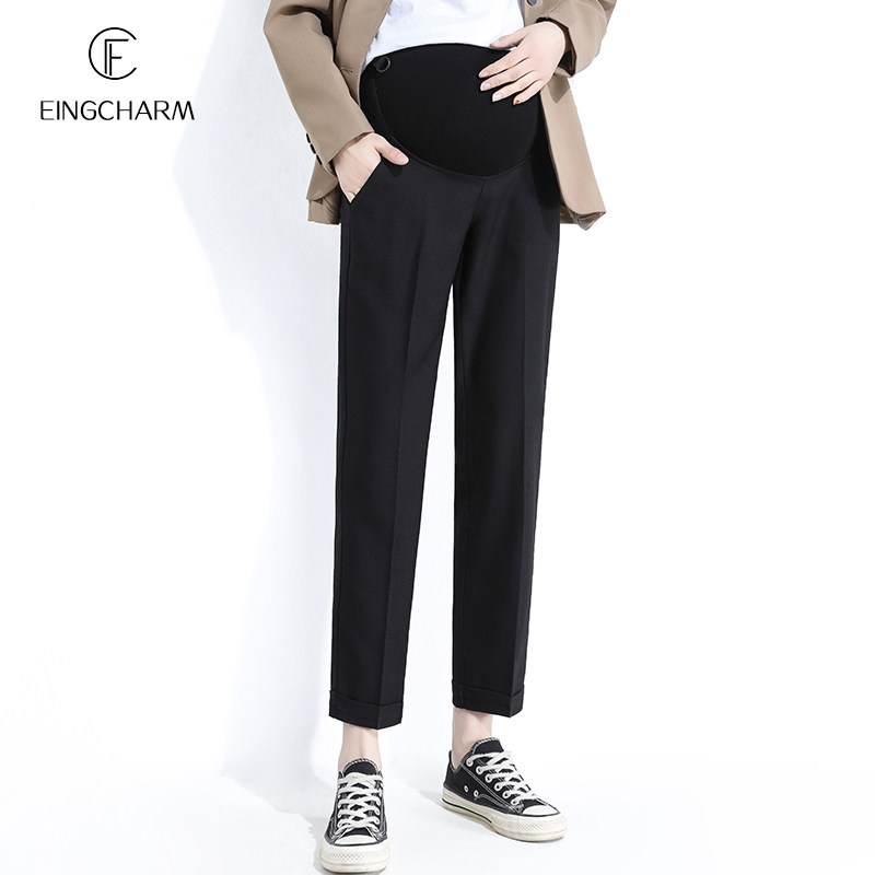 孕妇裤子春款外穿宽松直筒烟管裤 茵魅孕妇铅笔裤