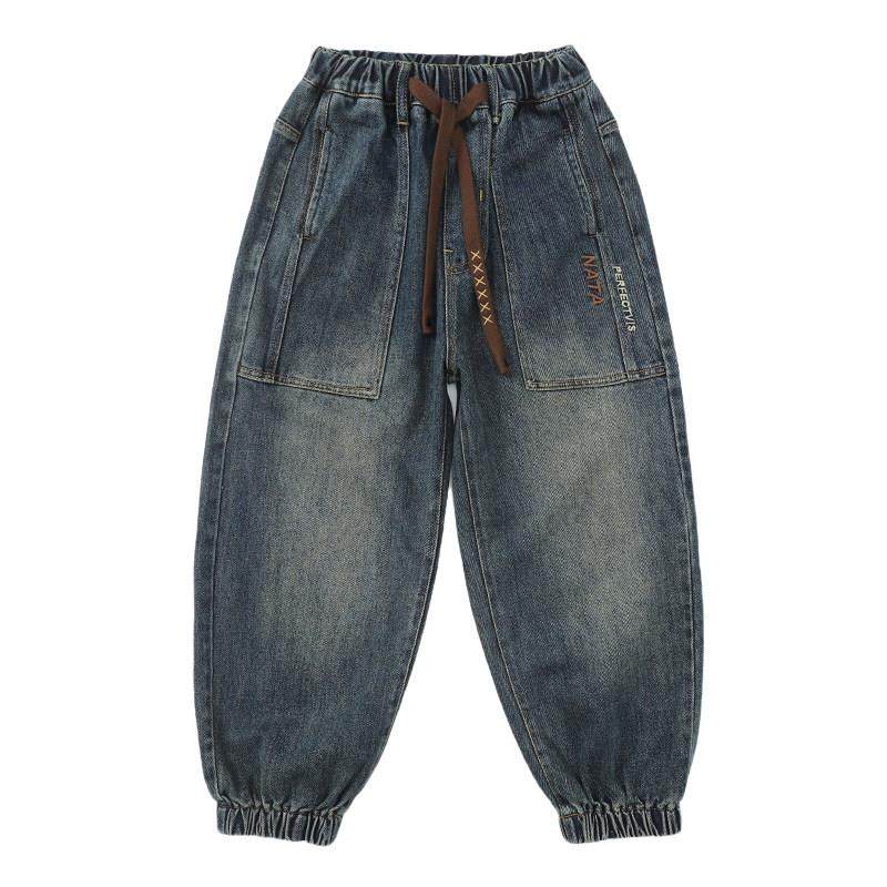 童装男童牛仔裤春秋款2025新款儿童裤子韩版裤男孩休闲裤春季长裤,淘宝优惠券,粉丝福利购,淘宝优惠卷