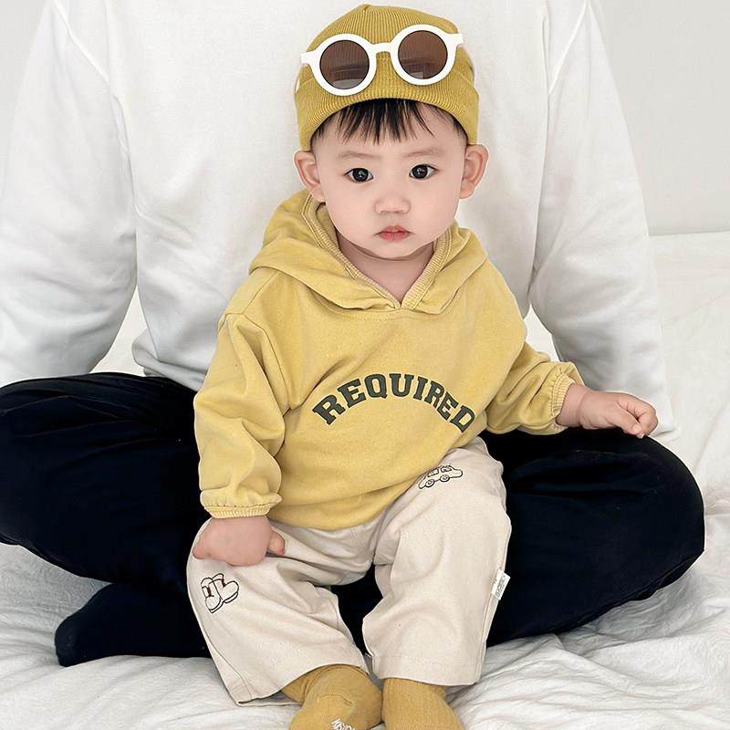 男童春秋装套装宝宝可爱长袖连帽运动衫洋派卡通休闲 裤婴儿牛仔,淘宝优惠券,粉丝福利购,淘宝优惠卷