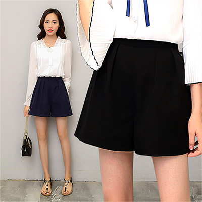 夏2020松紧高腰a字大码胖雪纺裙裤 恒衣锦休闲裤