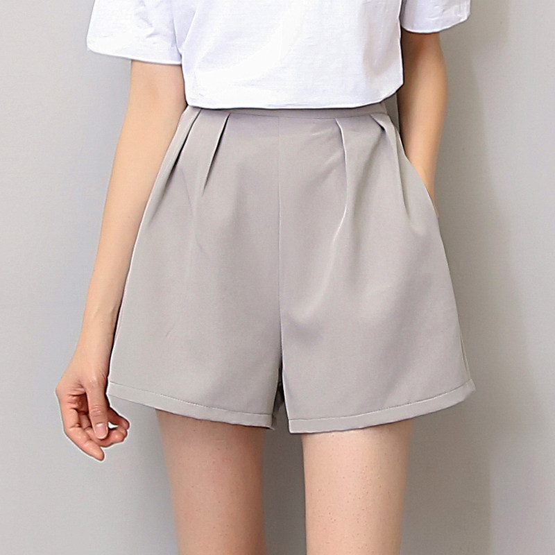 夏2020松紧高腰a字大码胖雪纺裙裤 恒衣锦休闲裤