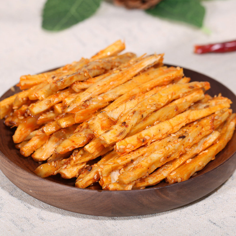 淘气牛 香辣牛板筋2袋装 小包装 内蒙古特产牛肉干自拌辣条下酒菜