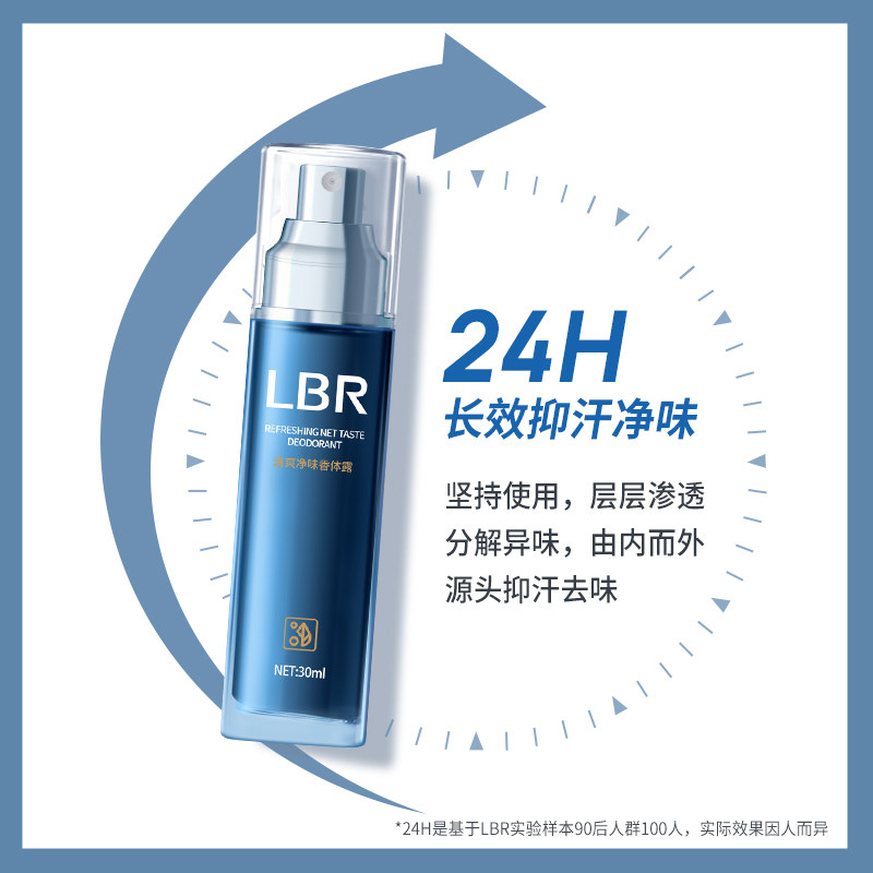 lbr歌琳玫止汗露女腋下净味干爽* LBR止汗露