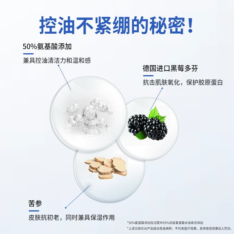 lbr氨基酸深层清洁毛孔净痘洗面奶 LBR洁面