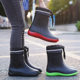 Rain boots for men 2026 new waterproof shoes for women anti-slip new rain boots lightweight take-out riders special rubber shoes genuine