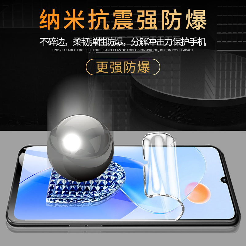 适用荣耀play6t水凝膜全包paly6tpro手机膜高清抗蓝光屏保honorpley6c钢化膜全屏覆盖防摔保护华为防指纹软膜 - 图1