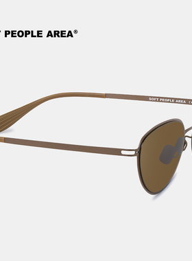 SOFT PEOPLE AREA—EDGE(墨镜)猫眼金属无螺丝一体镜框太阳镜墨镜