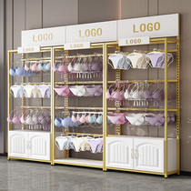 Lingerie Shop Show Shelf Bra Underpants Shelves Leaning Against Wall Display Cabinet Adjustable Hanging Pole Display Stands Support Customised
