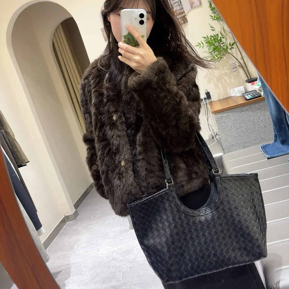 B家手工牛皮编织真皮女包欧洲站时尚大容量腋下托特包手提购物袋,淘宝优惠券,粉丝福利购,淘宝优惠卷