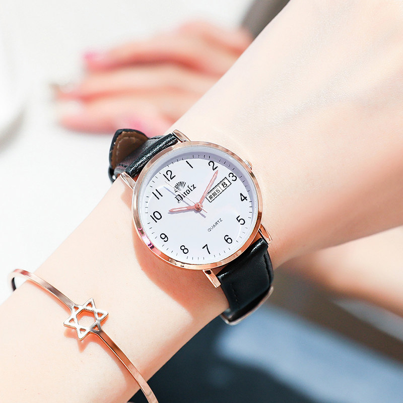 女生防水高中简约气质初中学生女表 tirense国产腕表