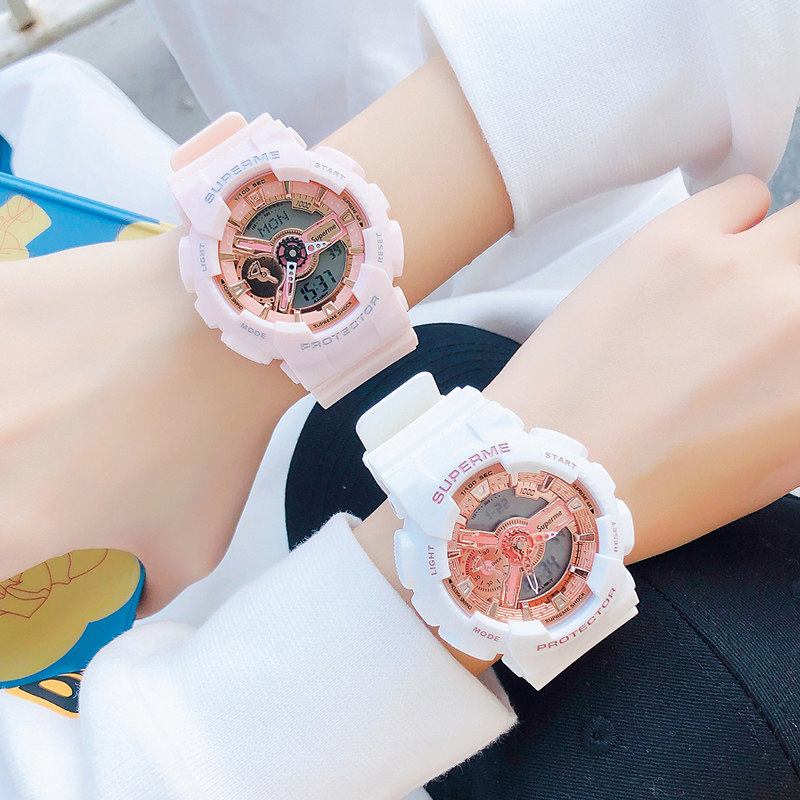 女款学生ins风电子表潮流独角兽 tirense国产腕表