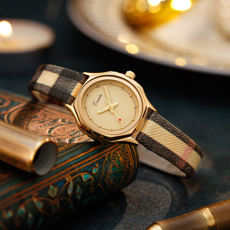 女款名牌正品轻奢小众设计ins手表 依文琳手表国产腕表