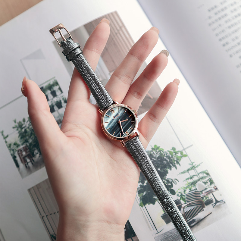 英国小众女学生简约文艺小表盘手表 依文琳手表国产腕表