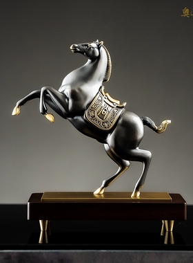 黄铜马到成功马摆件开业乔迁贺礼