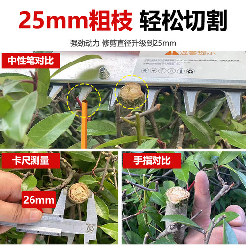 重修电动绿篱机充电式茶叶茶树修剪机大功率粗枝修枝剪背负式剪茶 - 图0