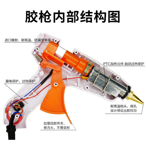 热熔胶枪工业级大功率专业用电动自动出胶胶抢手工调温溶胶棒机器 - 图2