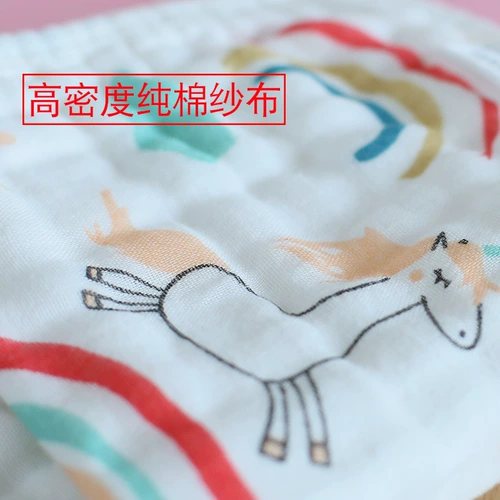 Детское хлопковое марлевое банное полотенце для новорожденных, увеличенная толщина, хорошо впитывает воду