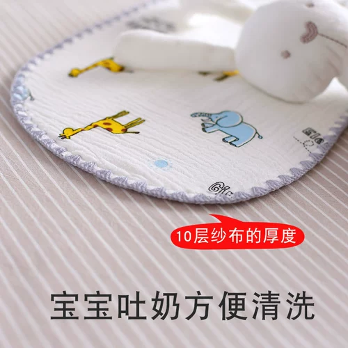 Детская хлопковая марлевая дышащая подушка для новорожденных