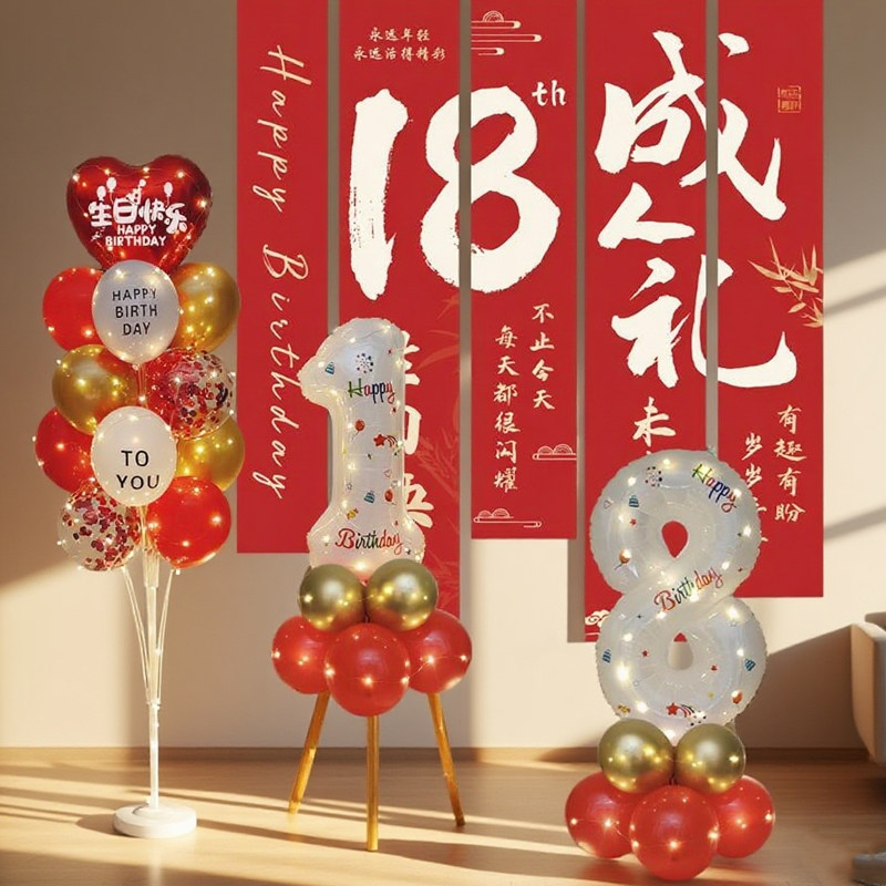 女生18岁成人礼生日快乐布置挂布男神装饰场景派对网红条幅背景布,淘宝优惠券,粉丝福利购,淘宝优惠卷