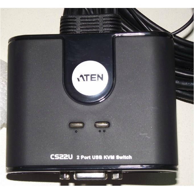 ATEN宏正 CS22U VGA KVM多电脑切换器2口USB手动支持无线键鼠高清 - 图2