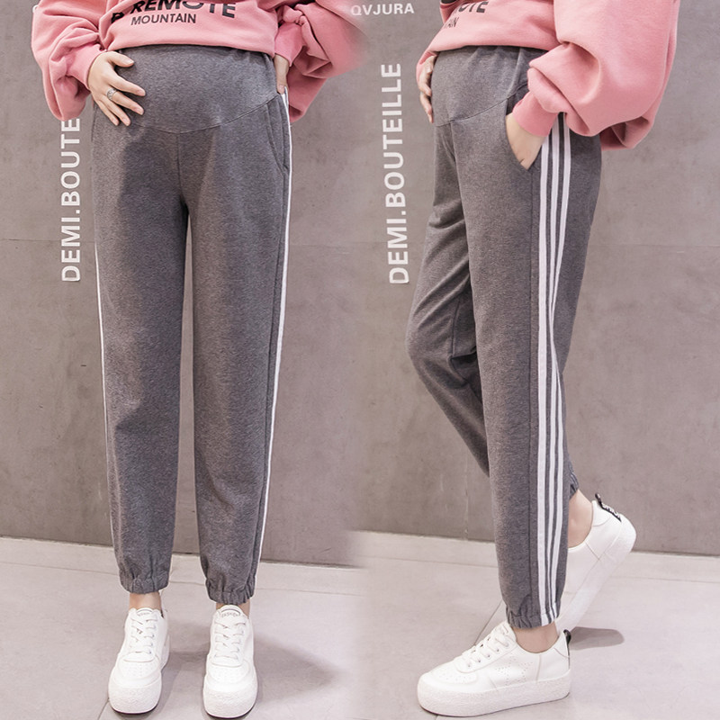 加肥加大码200斤胖mm孕妇潮运动裤 璞盈沁孕妇打底裤