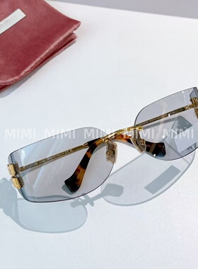 无边框曲面镜显脸小54Y墨镜