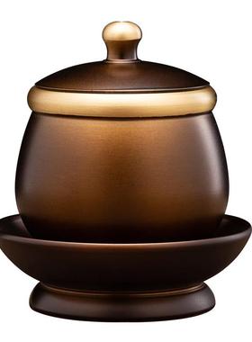 黄铜三连杯佛前水供杯供佛的杯子仙家用供水杯供佛杯供观音净水杯