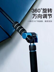 化氏2019新品钓鱼伞 2.2米双层黑胶户外垂钓伞防晒防雨加固大钓伞