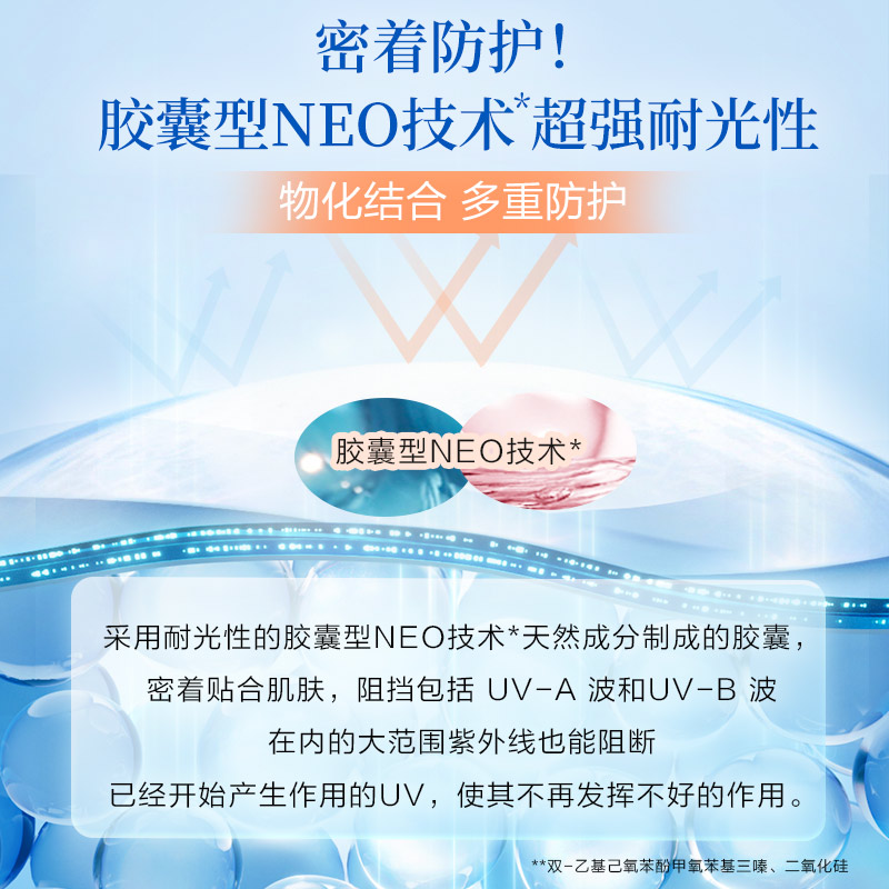 曼秀雷敦新碧新品粉金瓶防晒霜SPF50+水感保湿防晒乳女隔离紫外线