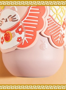 麦玲玲吉庆堂财神猫保温瓶
