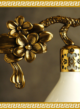 麦玲玲吉庆堂经典白玉葫芦纳福平安客厅玄关书房乔迁礼汉白玉摆件