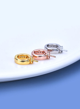 diy纯银手工编织材料包吊坠扣