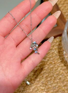 水母项链时尚轻奢高级感锁骨链简约小众百搭可爱饰品海洋系列项链