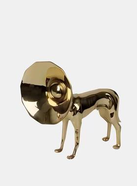 现代轻奢样板间茶几水晶花器边柜组合装饰品摆件样板间软装搭配