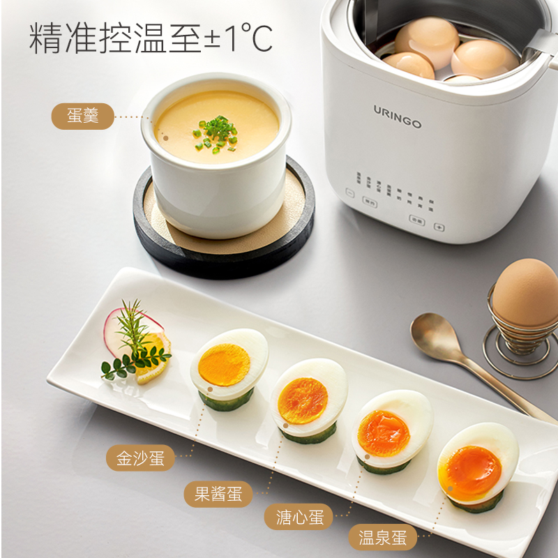 七彩叮当煮蛋器家用小型可预约定时自动断电多功能蒸蛋器2024新款