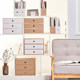 Kraft paper desktop storage drawer storage box