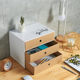 Kraft paper desktop storage drawer storage box