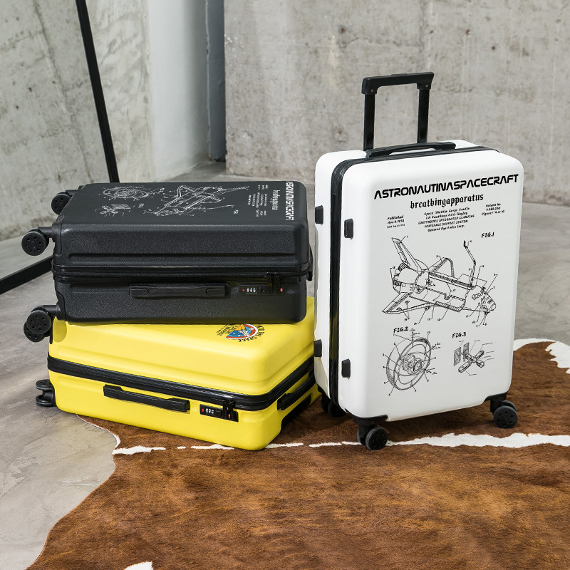 女日系小型涂鸦学生2021新款拉杆箱 一菏旅行箱