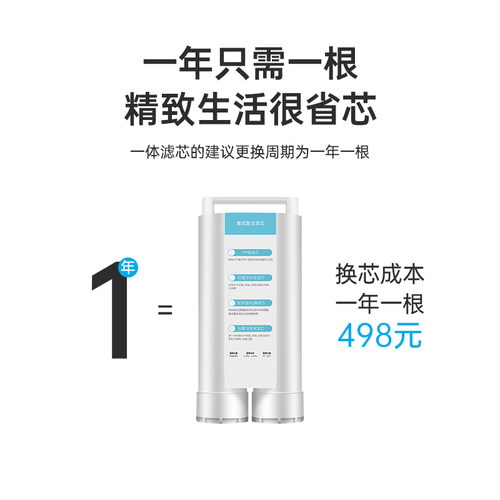 爱贝源S3净水器一体式四合一滤芯四重净化RO反渗透净水器滤芯 - 图3