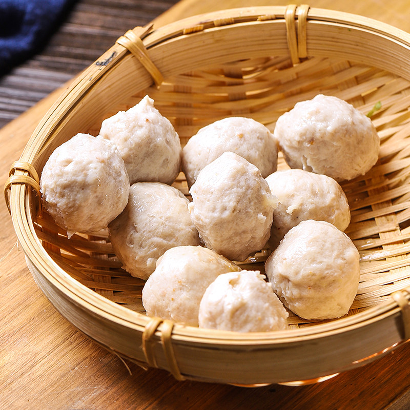 趣十八番正宗潮汕手打猪肉丸汕头瘦肉丸贡丸火锅食材烧烤丸子,淘宝优惠券,粉丝福利购,淘宝优惠卷