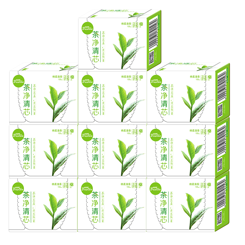 倍舒特卫生茶净清新茶香20片*护垫 碧轩家居护垫
