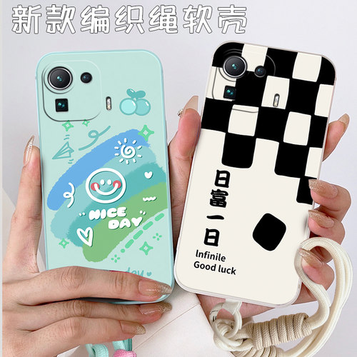 适用于小米11pro手机壳mi11pro卡通小谜11p软硅胶小米11pr0情侣11por全包边小米十一pro小清新M2102K1AC防摔 - 图0