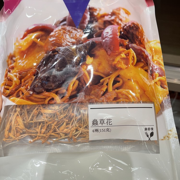 香港楼上 虫草花151g 蛹虫草不老草北虫草煲汤小炒凉拌皆可袋装 - 图0