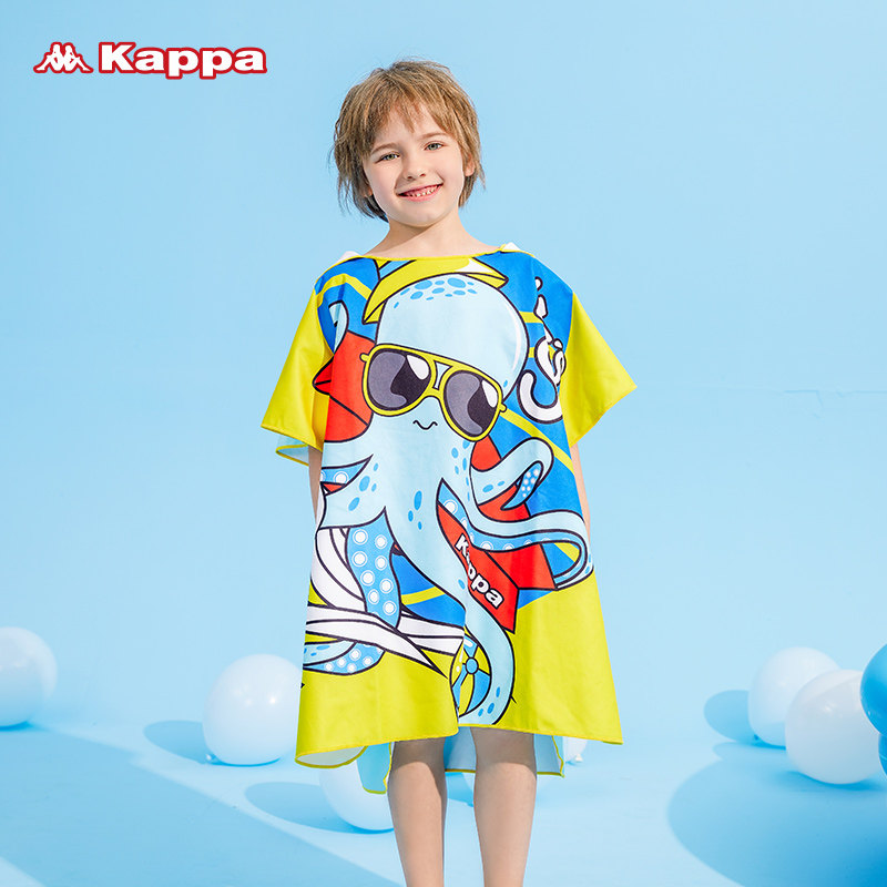 kappa儿童浴袍男童女宝宝速干浴巾 kappa游泳浴巾/吸水巾