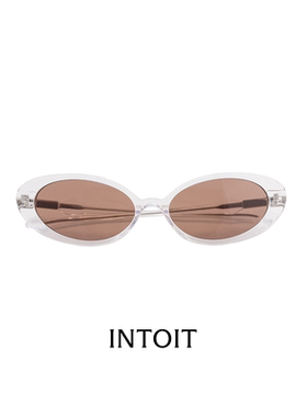 【INTOIT】BOUNCE系列椭圆猫眼复古风格墨镜-EMMA透明