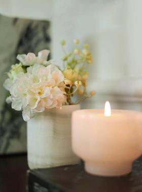 延吉斯堪的纳维亚无障碍豪华玉石花瓶家庭桌面装饰小饰品大理石香