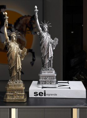 现代家居自由女神像饰摆件礼物卧室客厅电视柜儿童房摆设简约创意