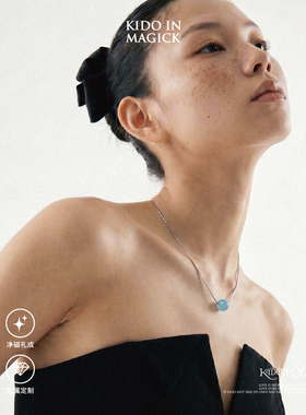 项链925银月光石草莓晶发晶饰品