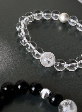 情侣桃花财富手链手串男女款天然